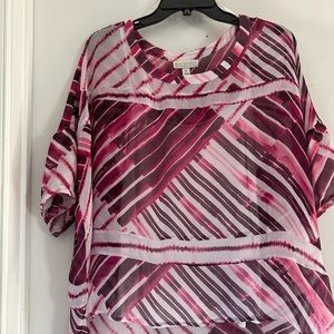 Dana Buchman Brand Vintage Sz Med 2 Piece Blouse Set